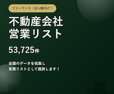 不動産会社5.3万件の営業リストをご提供します テレアポ営業・フォーム営業にそのまま使えます