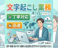 手書きプリントも文字起こし、正確にデータ入力します イメージ1