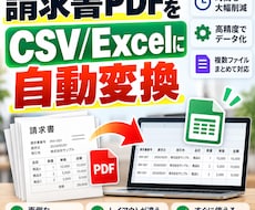 PDF・Excelの面倒な作業を自動化しますます イメージ1