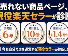 現役楽天セラーが商品ページの改善点を診断します コンサル会社ではない。今も戦う現役セラーの現場目線