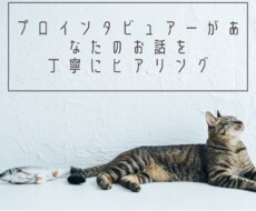 インタビューしてあなたの考え・お気持ちを整理します イメージ1