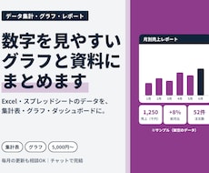 データの集計・グラフ・レポートを作成します イメージ1