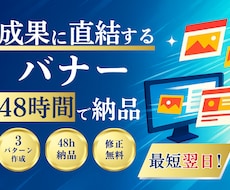 集客につながるバナーを3枚制作します クリック率UPを意識したコピーライティング＆デザイン