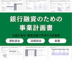 銀行融資のための計画書を作成します 元銀行員・グローバル系コンサルが、事業計画書を作成します