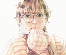 お写真を元に、リアリティのある人物画をお描きします