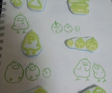 どんなイラストでも！消しゴムはんこ作ります イメージ1
