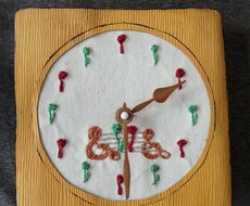 男女の語らいのイメージを刺繍で仕上げますます イメージ1