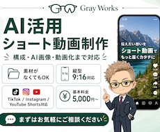 AI活用でSNSショート動画を制作します イメージ1