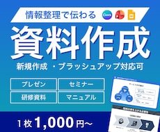 情報整理で伝わる！スライド資料作ります イメージ1