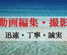 動画&画像編集・テロップ&モザイク処理等行います
