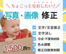 ホームページ等の画像修正・画像加工いたします 文言修正・画像差し替え・色見変更など、画像修正のみのご依頼