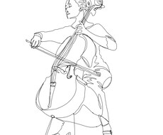 一筆描き風イラスト描きます イメージ1