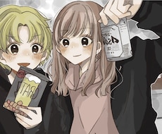 夢絵SNS等貴方だけのイラスト作成します アイコンに使用できるオリジナルイラスト描きます！