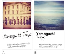 【名刺デザイン】お気に入りのInstagram写真で名刺データを作成します♪