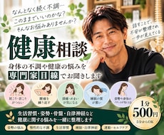 心身の不調や悩みを専門家目線でお聞きします イメージ1