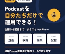 Podcastの運用方法を教えます イメージ1