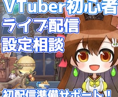 VTuber初心者のライブ配信設定の相談に乗ります イメージ1
