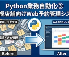 小規模店舗向け・Web予約管理システムを構築します イメージ1
