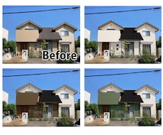 住宅塗装のカラーシュミレーションを作成します イメージ1