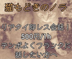 その気持ち、猫もどきのノラが一緒に分かち合います