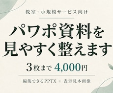 お手持ちのパワポ資料を見やすく整えます イメージ1