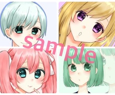 アイコンかきます キャラがしっかり固定してる人、女の子を描いて欲しい人