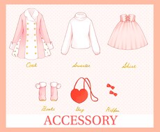 既存の立ち絵にアクセサリー等のパーツ追加します イメージ1