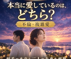 不倫・複雑愛に隠れた本音と二人の未来を霊視します イメージ1