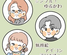 SMS似顔絵アイコンをゆるふわに描きます イメージ1