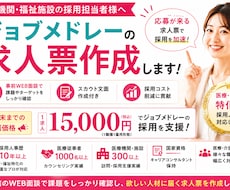 ６月末迄の特別価格！ジョブメドレー求人を作成します イメージ1