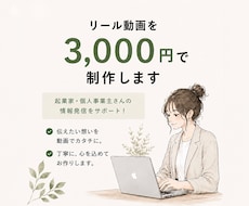 リール動画を3000円で編集します イメージ1