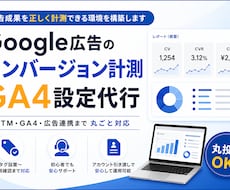 GA4の設置・設定を代行します 広告効果を正確に計測し、無駄な広告費を防ぎます！