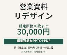 既存営業資料10枚を見やすく整えます イメージ1