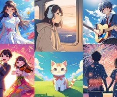 AI活用しシンプルモダンなSNSアイコン作成します イメージ1