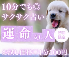 お試し♡10分でサクッと、彼が運命の人か占います イメージ1