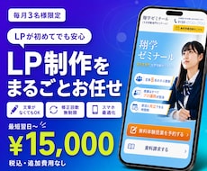 月3名様限定！最短翌日納品でLP作ります イメージ1