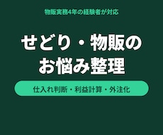 せどり・物販のお悩みを整理します イメージ1