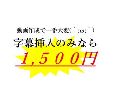 激安かつ迅速に‼️‼️字幕挿入します イメージ1
