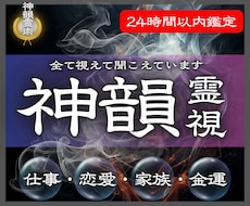 霊視鑑定 様々なお悩みに最善の解決策を占います 仕事、子宝、健康や不調、今後の人生、開運など、何でも鑑定可能