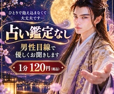 占い鑑定なし｜男性目線で優しくお聴きします イメージ1