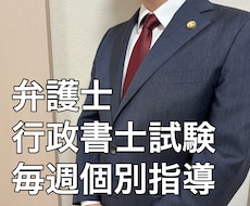 弁護士が行政書士試験合格まで毎週個別指導します 行政書士試験合格経験のある現役弁護士が丁寧に個別指導！