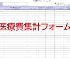 FPが医療費控除明細書(集計フォーム)を作成します 確定申告の医療費集計フォーム(EXCELファイル)作成を代行