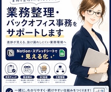 Notion・スプレッドシートで業務管理を整えます イメージ1