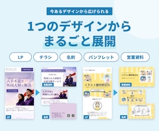名刺やチラシから統一感のあるLP制作します イメージ1