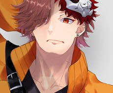 胸上アイコン、1枚絵を描きます イメージ1