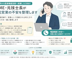 医療機器営業の不安を整理します 元ME・元技士長が現場目線で助言します