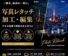 高品質レタッチあなたの写真を編集します イメージ1
