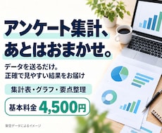 アンケートを集計し、グラフ付きレポートにします イメージ1