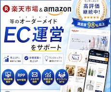 楽天の外部EC担当者として運営支援します EC歴14年｜分析提案・デザイン・広告・運営までまとめて対応