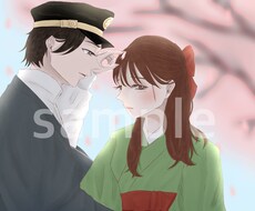 カップルイラスト等を作成致します イメージ1